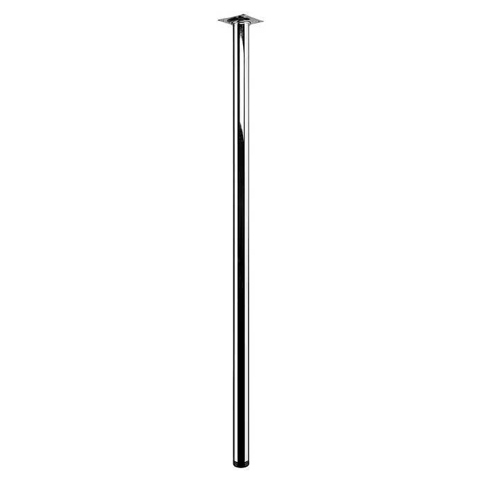 Element System MöbelfußØ x H: 3 x 80 cm, Traglast: 50 kg, Stahl, Chrom