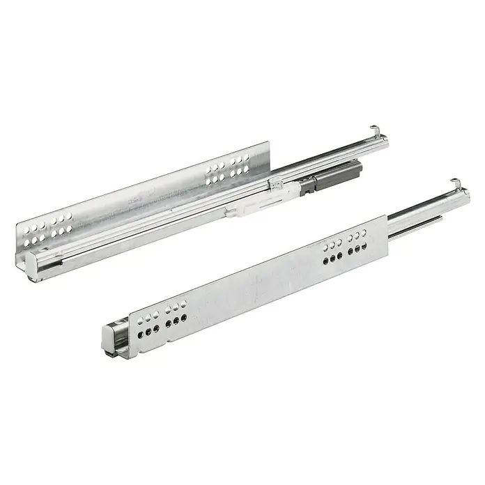 Hettich Schubladenführung - Einbaulänge: 463 mm, Traglast: 30 kg, Vollauszug - Zwei ausziehbare Schubladenschienen aus Metall, die eine sanfte und stabile Bewegung der Schublade ermöglichen. Robuste Konstruktion für den täglichen Gebrauch.