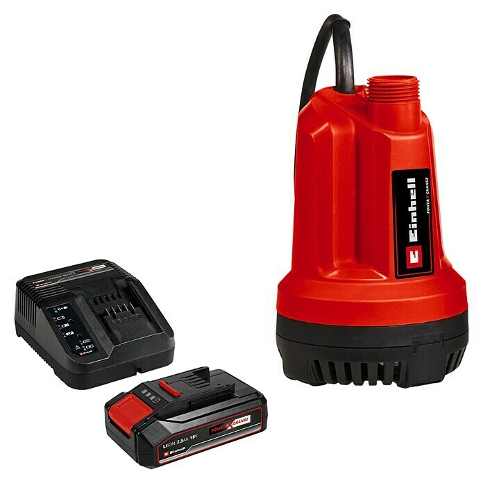 Einhell Power X-Change 18V Maschinenpaket (Akku-Klarwasserpumpe GE-SP 18 + Starter-Kit (-50%)) | BAUHAUS