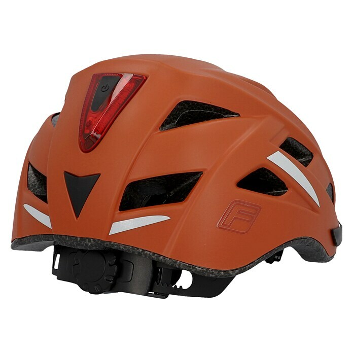 Fischer Fahrradhelm Urban Plus MiamiS/M 52 - 59 cm, Orange Diagonal View