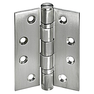 Hettich Türscharnier (L x B x S: 100 x 75 x 3 mm, Edelstahl)