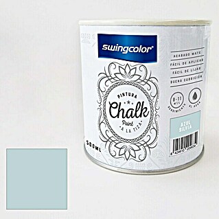 swingcolor Pintura de tiza Chalk Paint (Azul Sílvia, 500 ml)