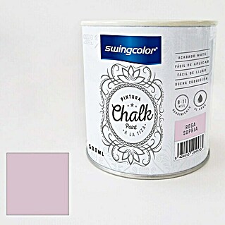 swingcolor Pintura de tiza Chalk Paint (Rosa Sophia, 500 ml)