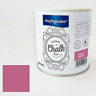 swingcolor Pintura de tiza Chalk Paint (Purple Gemma, 500 ml)