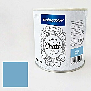 swingcolor Pintura de tiza Chalk Paint (Azul Maite, 500 ml)