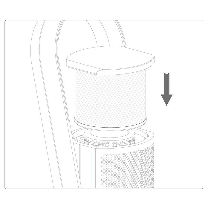 HEPA-FilterPassend für: Proklima Mini-Turmventilator 28239903 Sketch