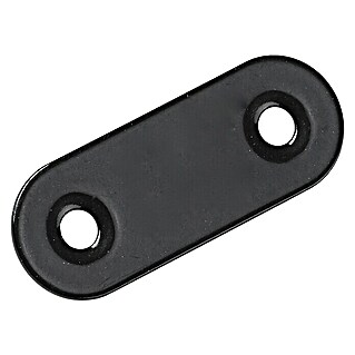 Hettich Verbindungsblech (L x B x S: 40 x 15 x 2 mm, Schwarz)