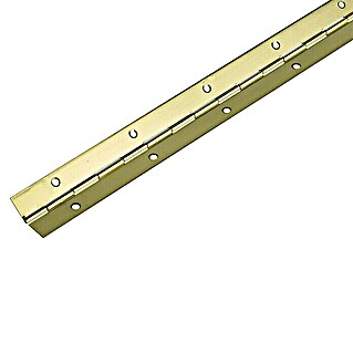 Hettich Stangenscharnier (L x B x S: 1.200 x 32 x 0,6 mm, Vermessingt)