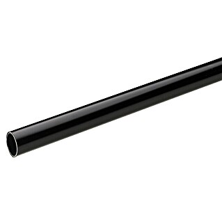 Hettich Drog za oblačila (Ø x Do: 25 x 1.000 mm, Lakirana površina, Črna)