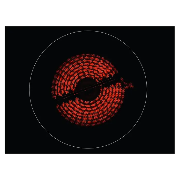 Electrolux Placa de cocción vitrocerámica EHF6231IOK - Número de fogones estándar: 3 ud. - Placa de cocina radiante con resistencia espiral en la encimera redonda. El calor rojo se concentra en el centro.