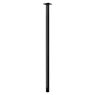 Hettich Möbelfuß (Ø x H: 3 x 80 cm, Traglast: 50 kg, Stahl, Schwarz)