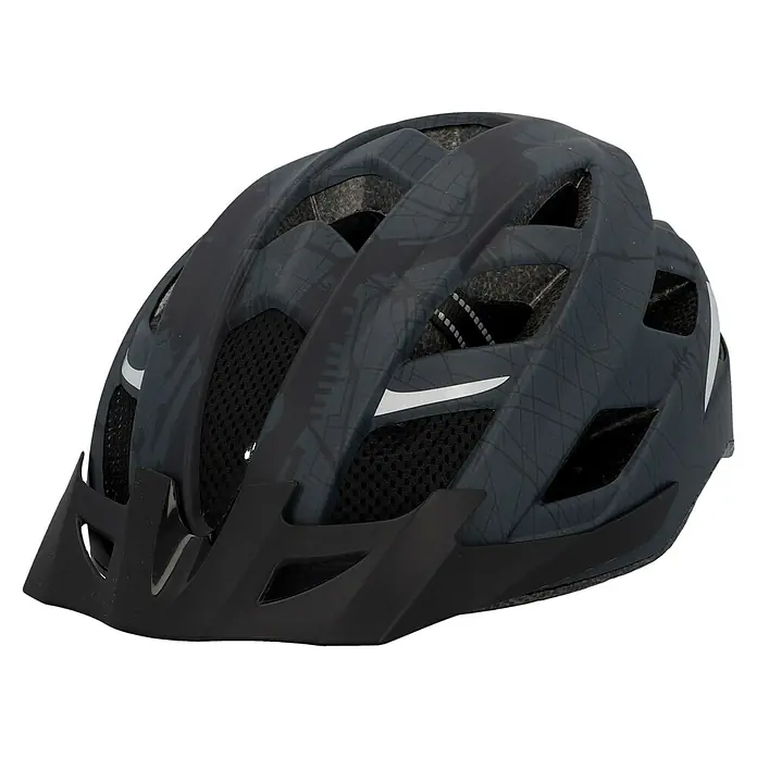 Fischer Casco para bicicleta Urban Plus Brooklyn - L/XL 58 - 61 cm, Negro - Casco de bicicleta negro con ventilación y visera para una protección y comodidad óptimas durante el ciclismo.
