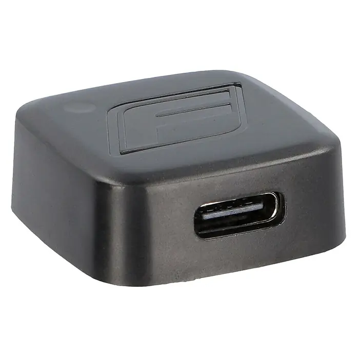 FISCHER Crash Sensor FIND.U Crash Detector, 2.5 x 2.5 cm, USB Charging Function, Alarm LED and Status LED, Plastic with Lithium Ion Battery, Mount with 3M Adhesive Pad, for Cycling, Skiing and