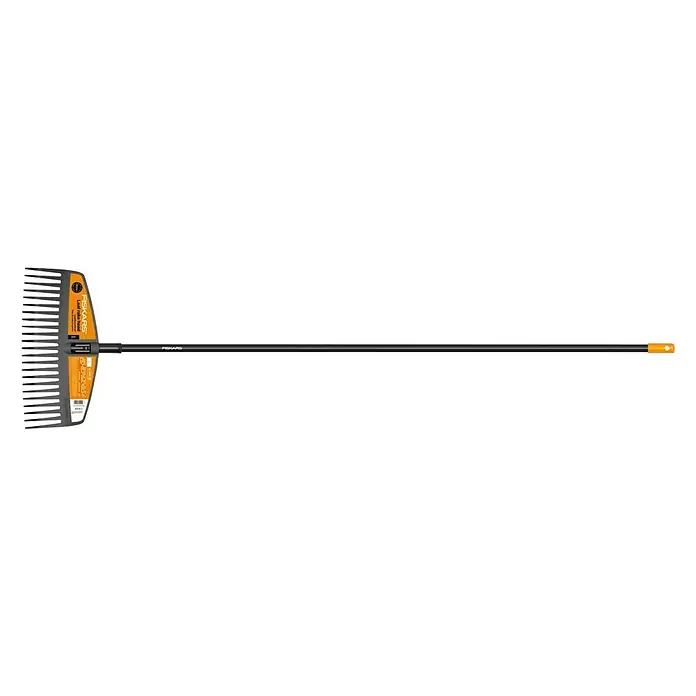 Fiskars Solid Laubbesen M - Arbeitsbreite: 41 cm - Fiskars Laubbesen mit einstellbarer Breite und langem Griff zum einfachen Reinigen von Gehwegen, Terrassen und anderen Außenbereichen.