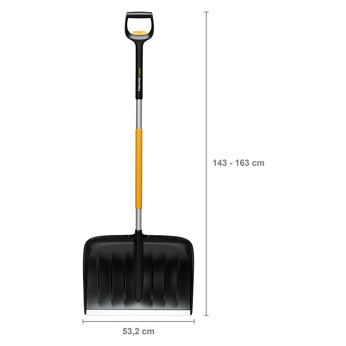 Fiskars X-series SchneeschieberBreite: 53,2 cm, Teleskopstiel Sketch