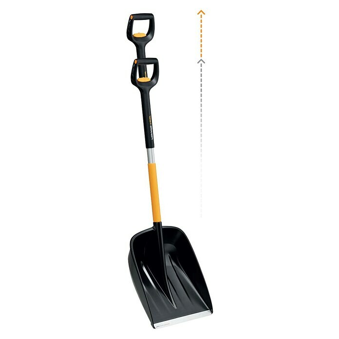 Fiskars X-series SchneeschaufelBreite: 36,2 cm, Teleskopstiel Sketch