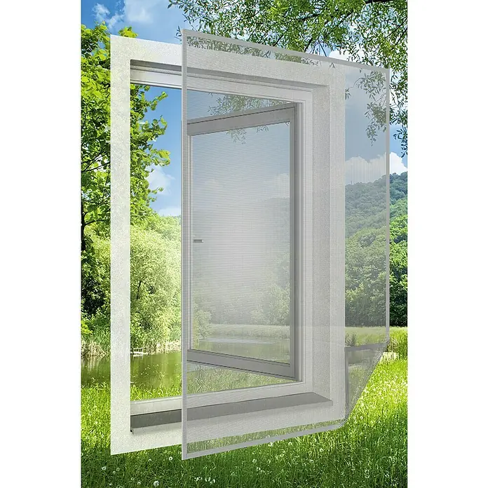 Easy Life Insektenschutzfenster - B x H: 100 x 100 cm, Farbe Netz: Anthrazit, Montage Insektengitter: Ankletten - Innovative Insektenschutz-Schiebetür für Fenster. Ideal für ein komfortables, insektenfreies Zuhause mit klarer Aussicht auf die Natur.