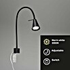 Brilo LED-Wandstrahler (4 W, Schwarz, L x B x H: 5,8 x 21,7 x 40,3 cm)