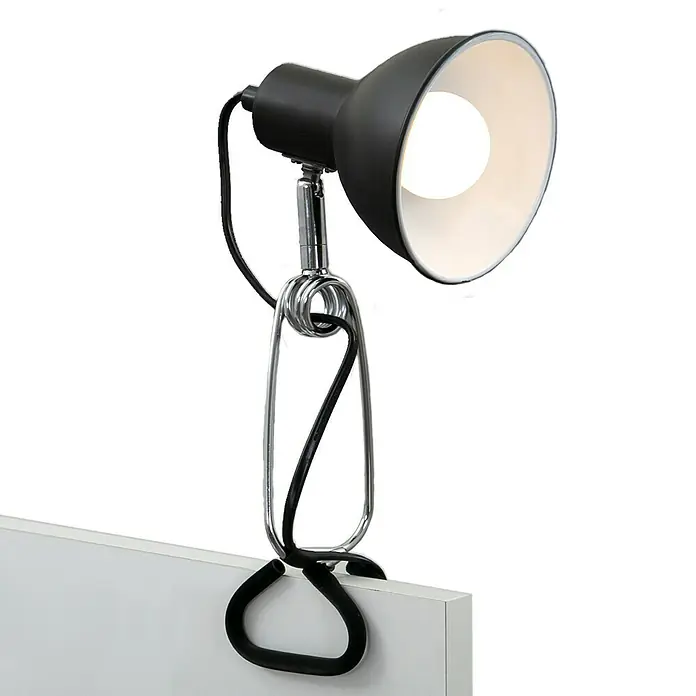Briloner Klemmleuchte Fix - 8 W, L x B x H: 30,5 mm x 11 cm x 13 cm, Farbe Gehäuse: Schwarz - Eine elegante, schwarze Klemmleuchte, die modernes Design mit praktischer Funktionalität verbindet und sich ideal für jeden Arbeitsbereich eignet.