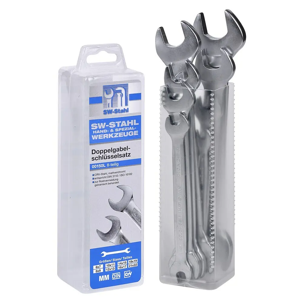 SW-Stahl Ringschlüssel 10x11mm Gerade - Chrom-Vanadium Nach DIN 838