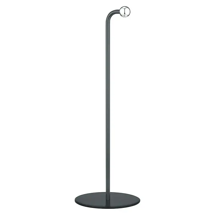 Trio Lighting Lámpara de sobremesa Maxi 3 en 1 - 2 W, Negro, 200 lm - Una elegante lámpara de pie con un soporte gris elegante y una luz esférica. Esta lámpara añade un toque de estilo a cualquier habitación.