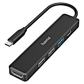 Hama Hub USB Multiport (Clavija USB C, Negro) | BAUHAUS