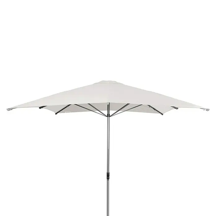 Doppler Alu Expert Marktschirm - Weiß, Bespannungsmaß (L x B): 300 x 300 cm - Ein großer, weißer Sonnenschirm, ideal für sonnige Tage im Garten oder auf der Terrasse. Der Schirm spendet Schatten und Schutz vor der Sonne.