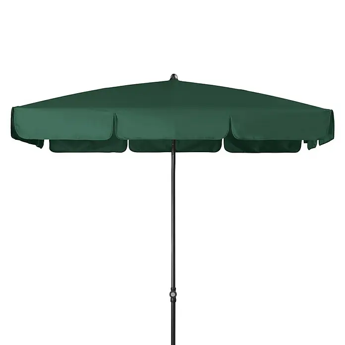 Doppler Sunline Marktschirm Waterproof Neo - Grün, Bespannungsmaß (L x B): 185 x 120 cm - Ein grüner, quadratischer Sonnenschirm für den Garten. Ideal für sonnige Tage im Freien mit UV-Schutz.