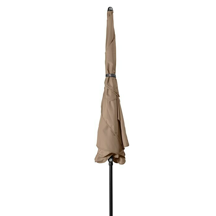 Doppler Sunline Sonnenschirm Waterproof NeoGreige, 225 x 120 cm Front View