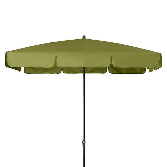 Doppler Sunline Marktschirm Waterproof Neo - Pistazie, Bespannungsmaß (L x B): 185 x 120 cm - Dieser sonnenschirm ist olivgrün mit einem schwarzen gestell und ein toller schutz vor der sonne im garten, auf dem balkon oder der terrasse.