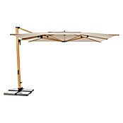 Doppler Alu Wood Ampelschirm Ultra XL (Natur, Bespannungsmaß (L x B): 300 x 400 cm) | BAUHAUS