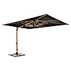 Doppler Alu Wood Ampelschirm Ultra XL (Anthrazit, Bespannungsmaß (L x B): 300 x 400 cm) | BAUHAUS