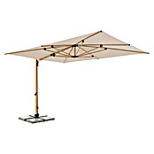 Doppler Alu Wood Ampelschirm Ultra XL (Natur, Bespannungsmaß (L x B): 300 x 400 cm) | BAUHAUS