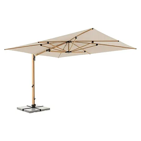Doppler Alu Wood Ampelschirm Ultra XL