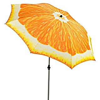 Doppler Sonnenschirm Basic (Orangen Design, Durchmesser: 200 cm)