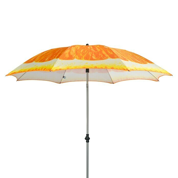 Doppler Sonnenschirm BasicOrangen Design, Durchmesser: 200 cm Front View