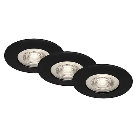 Briloner  Set de focos LED empotrables redondos Kulana