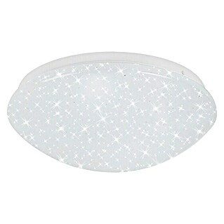 Briloner Plafón LED redondo Stelo (Ø x Al: 28 x 9,5 cm, Blanco estrellado, Color de luz: Blanco neutro)