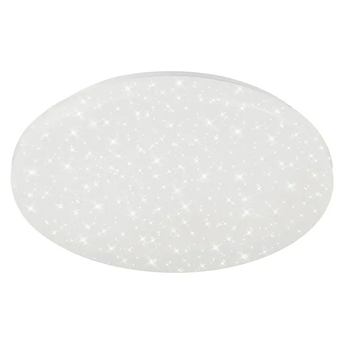 Briloner Plafón LED redondo Brili - Ø x Al: 38,5 x 7,5 cm, Blanco, Blanco neutro - Moderna lámpara de techo LED con efecto brillante para una iluminación elegante en la habitación. Ideal para salones y dormitorios.