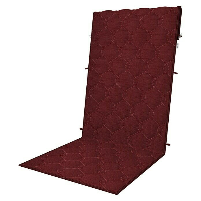 Doppler Sitzauflage Fusion Neo Slim (Bordeaux, Hochlehner, L x B x H: 143 x 54 x 1 cm, Materialzusammensetzung Bezug: 42 % Polyester, 58 % Baumwolle) | BAUHAUS