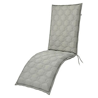 Doppler Sitzauflage Fusion Neo (Hellgrau, L x B x H: 170 x 48 x 7 cm, 42 % Polyester, 58 % Baumwolle, Relaxsesselauflage)
