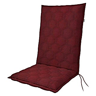Doppler Sitzauflage Fusion Neo (Bordeaux, Mittellehner, L x B x H: 110 x 48 x 7 cm, 42 % Polyester, 58 % Baumwolle)