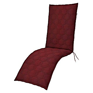 Doppler Sitzauflage Fusion Neo (Bordeaux, L x B x H: 170 x 48 x 7 cm, 42 % Polyester, 58 % Baumwolle, Relaxsesselauflage)