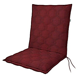 Doppler Sitzauflage Fusion Neo (Bordeaux, Niederlehner, L x B x H: 100 x 48 x 7 cm, 42 % Polyester, 58 % Baumwolle)