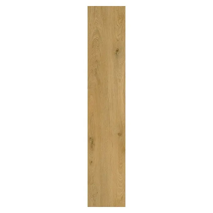 Vinylboden Rigid - Eiche Nizza, Landhausdiele, 1.220 x 229 x 4 mm - Attraktives Bild einer einzelnen Holzdiele mit einer warmen, natürlichen Farbgebung und feiner Maserung, ideal für modernes Interior Design.