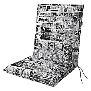 Doppler Gartenmöbel-Auflage Spot (Niederlehner, Zeitung, L x B x H: 100 x 48 x 5 cm, Baumwoll-Polyester-Mischgewebe)