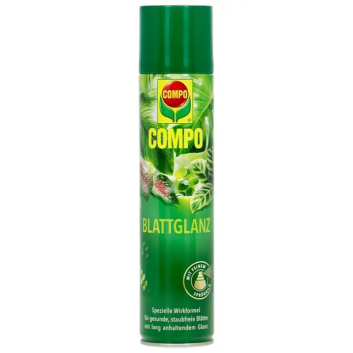 Compo Blattglanz - 300 ml - COMPO Blattglanz für gesunde, staubfreie Blätter mit lang anhaltendem Glanz. Ideal für Zimmer- und Balkonpflanzen, sorgt für ein glänzendes Aussehen.