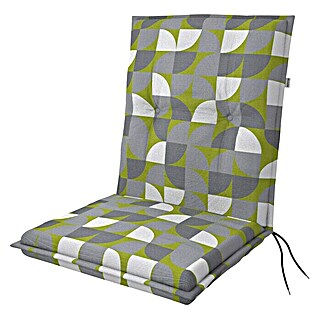 Doppler Gartenmöbel-Auflage Living (Niederlehner, Kreis Grün, L x B x H: 100 x 48 x 6 cm, 55 % Polyester, 45 % Baumwolle)