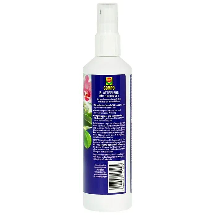 Compo Blattglanz - 250 ml, Orchideen - Das COMPO Blattpflege für Orchideen Spray sorgt für gesunde Pflanzen und mehr Blühfreudigkeit.