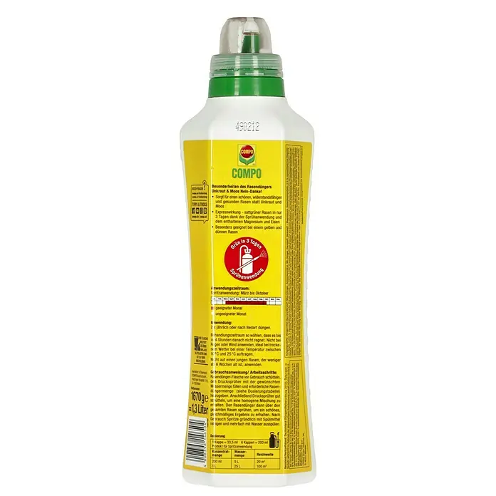 Compo Rasendünger Unkraut & Moos Nein Danke1,3 l